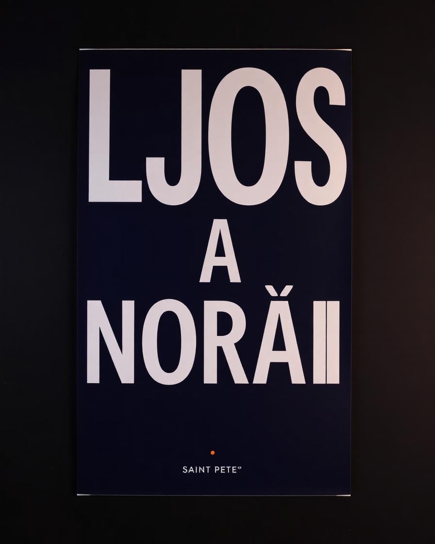 LJÓS Í NORÐRI Veggspjald A2